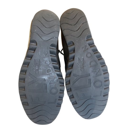 Fly London EU 41 Gold Metallic Weso Boots Booties | Leather Upper - Picture 11 of 13